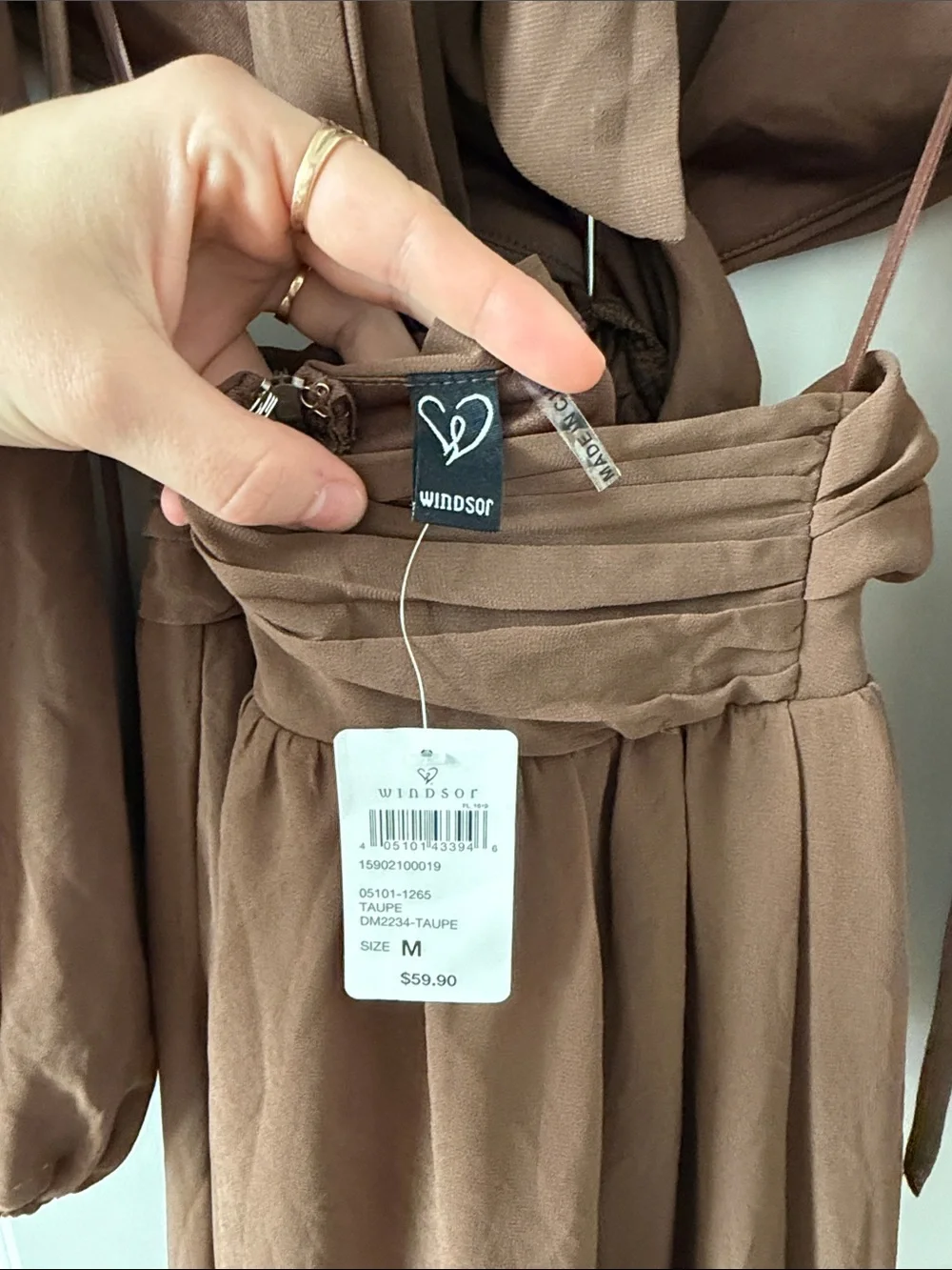 Brown Windsor Long Sleeve Maxi Dress - Picture 3 of 3
